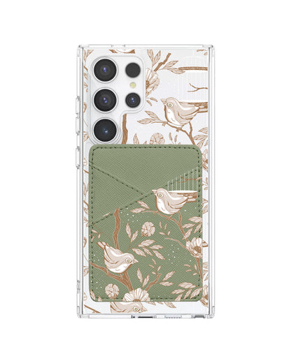 Android Phone Wallet Case - Lovebird Monochrome 3.0