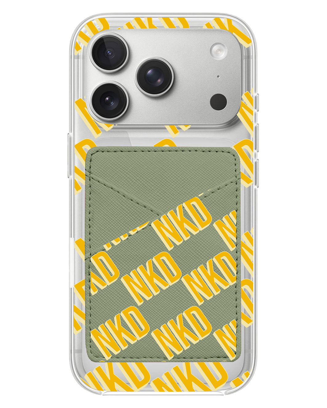 iPhone Phone Wallet Case - Diagonal Initial Monogram 1.0