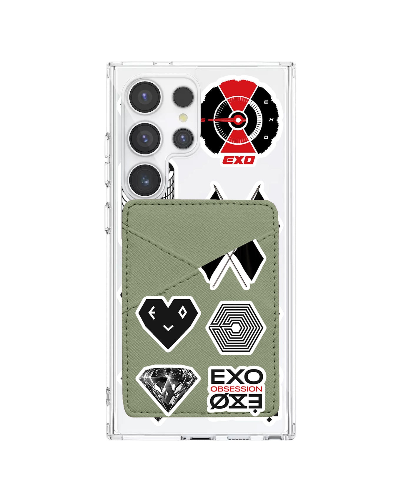 Android Phone Wallet Case - EXO Sticker Pack