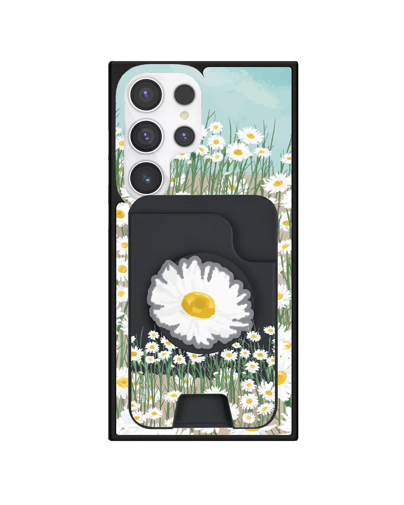 Android Magpop Wallet - Oil Painting Daisy