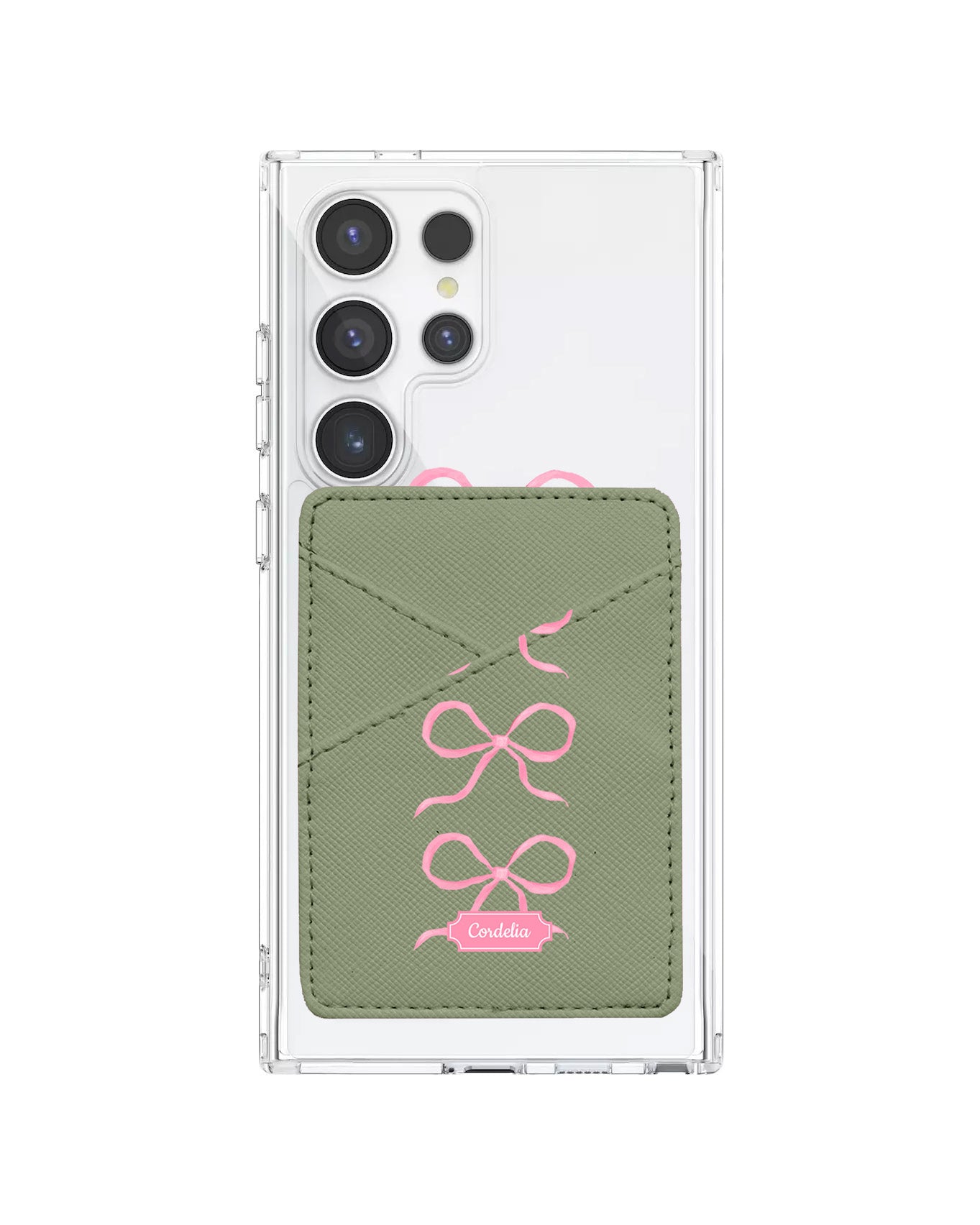 Android Phone Wallet Case - Coquette Triple Bow