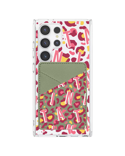 Android Phone Wallet Case - Leopard Monogram 3.0