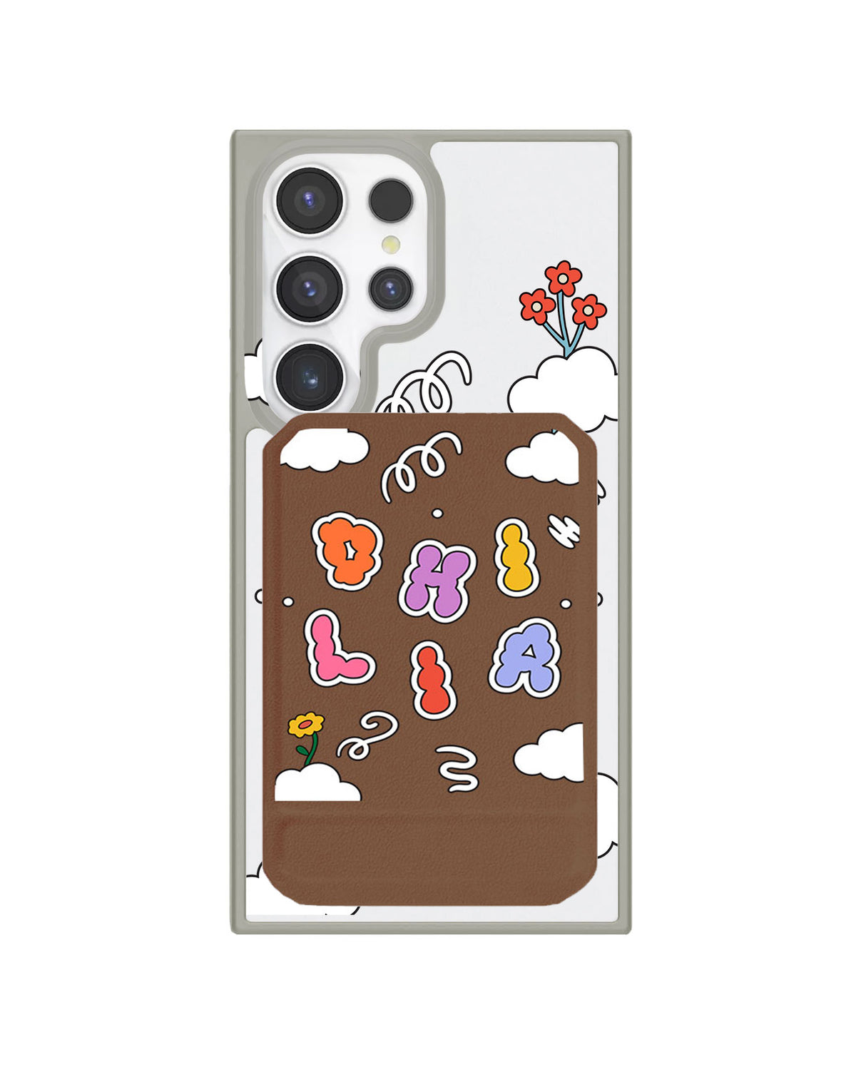 Android Magnetic Multifold Wallet - Adorable Monogram 6.0
