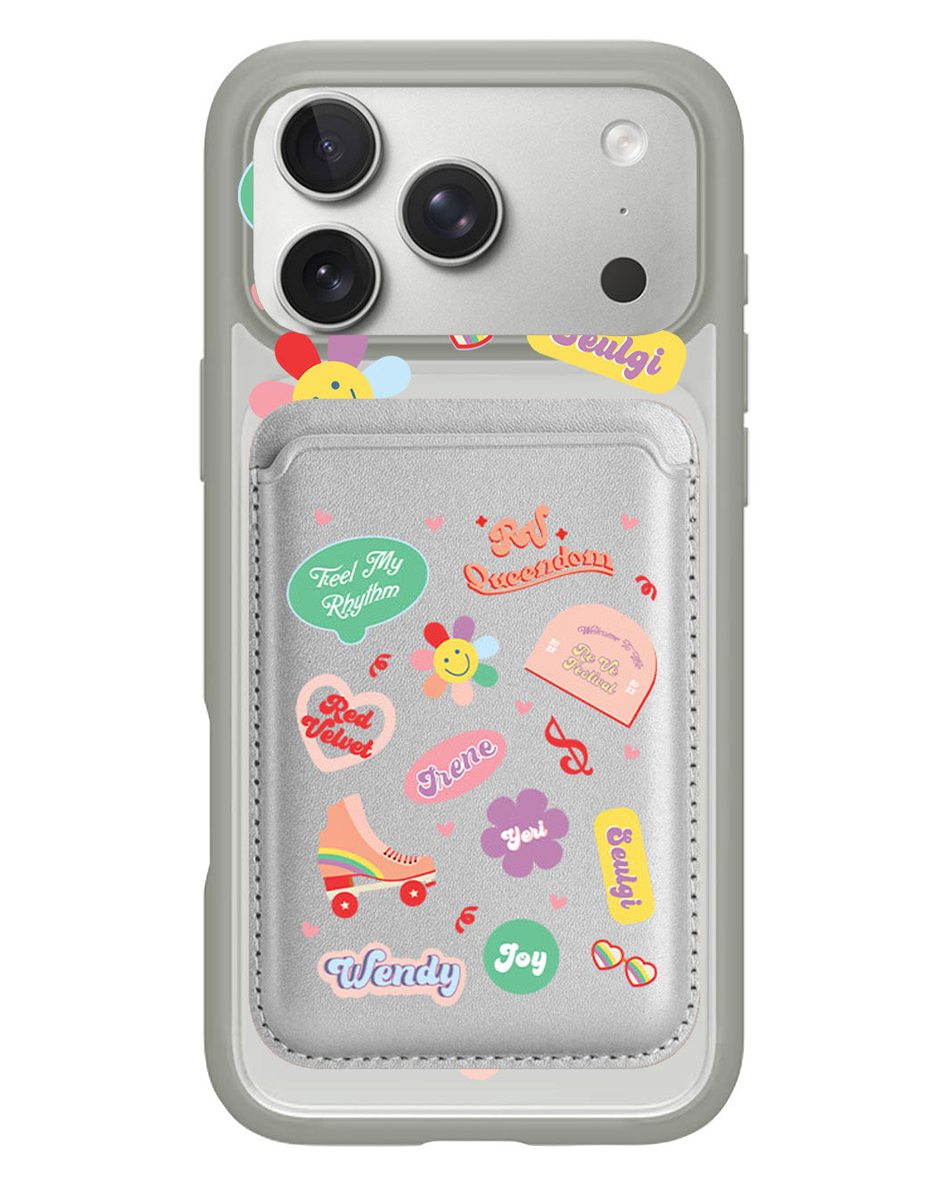 iPhone Magnetic Wallet Case - Red Velvet Sticker Pack