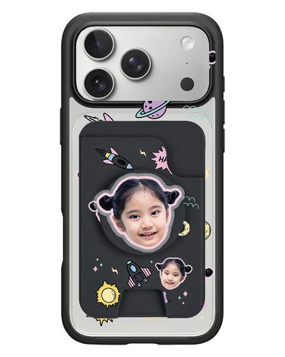 iPhone Magpop Wallet - Face Grid Space