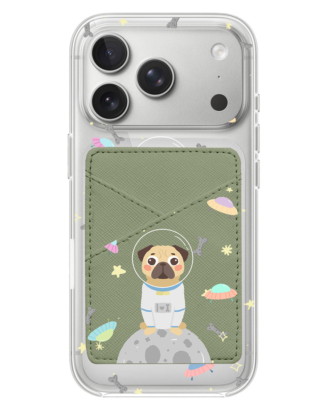 iPhone Phone Wallet Case - Pugstronaut