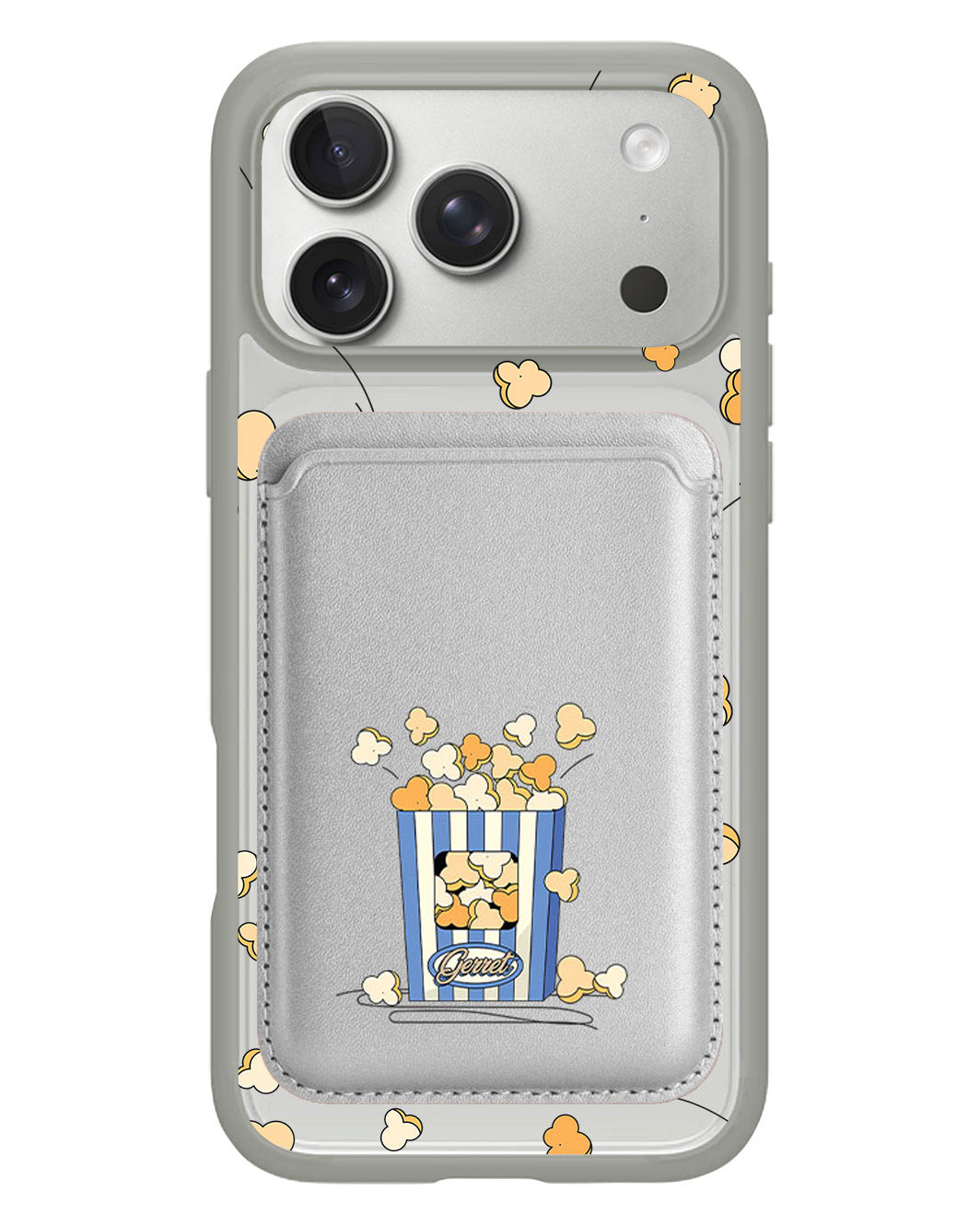 iPhone Magnetic Wallet Case - Popcorn