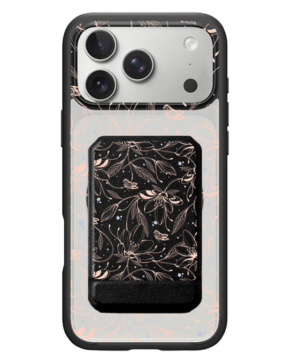 iPhone Magnetic Multifold Wallet - Sketchy Flower & Butterfly 1.0