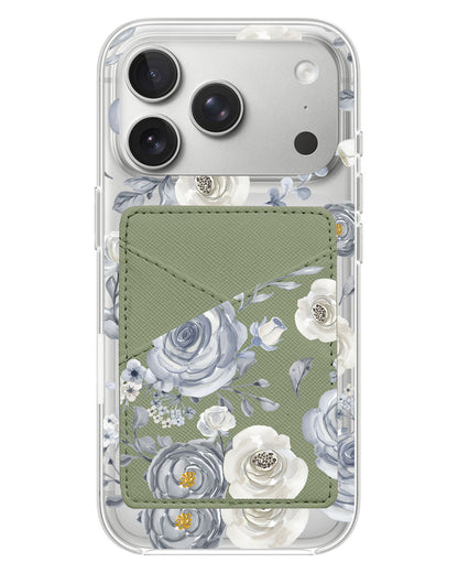 iPhone Phone Wallet Case - Blue Rose