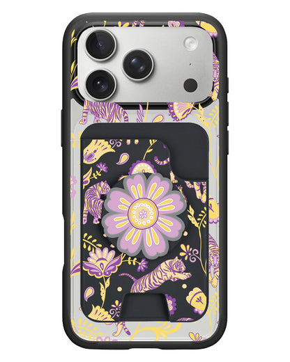 iPhone Magpop Wallet - Tiger & Floral 4.0
