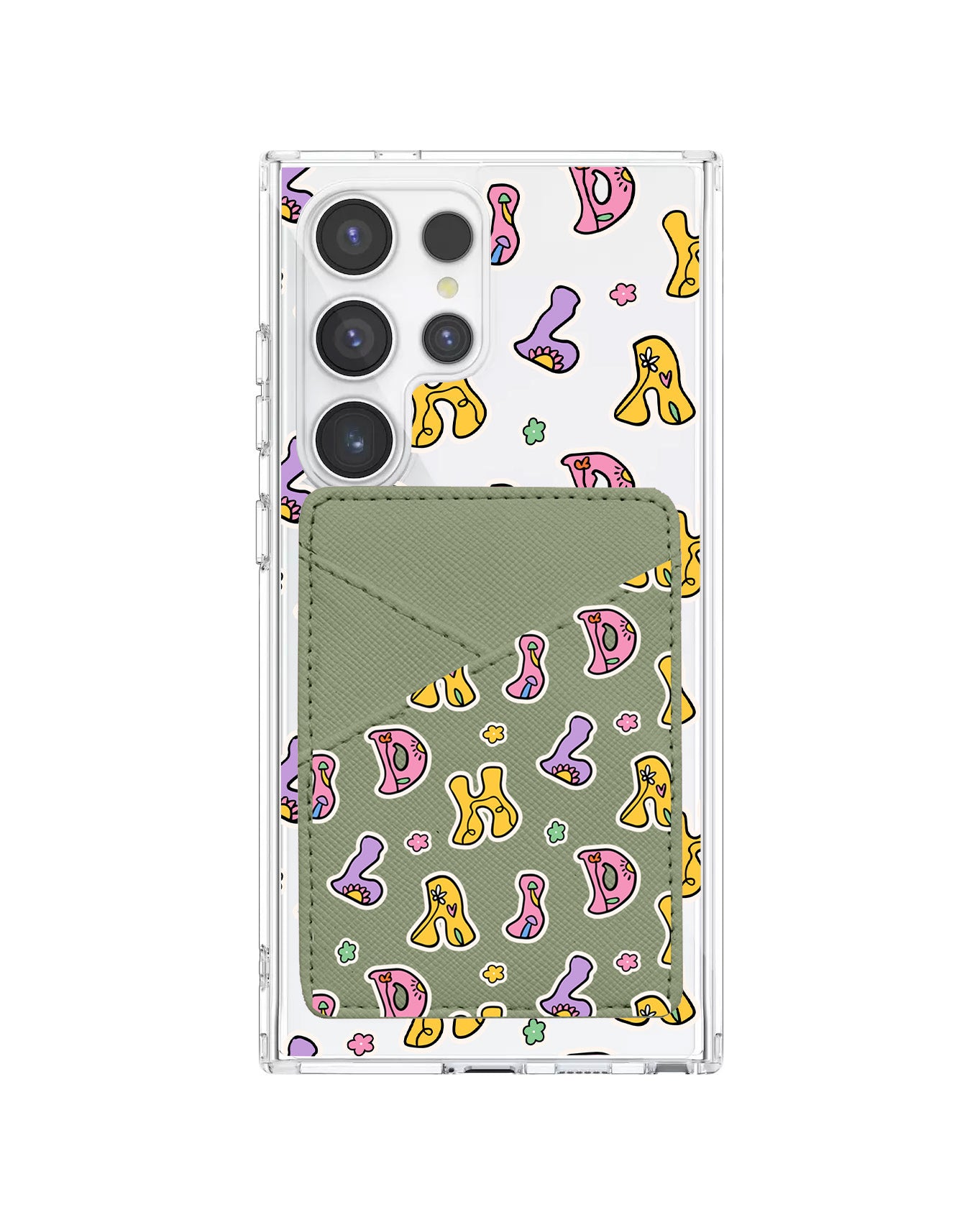 Android Phone Wallet Case - Playful Monogram 7.0