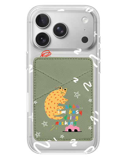iPhone Phone Wallet Case - Busy Doing Nothing