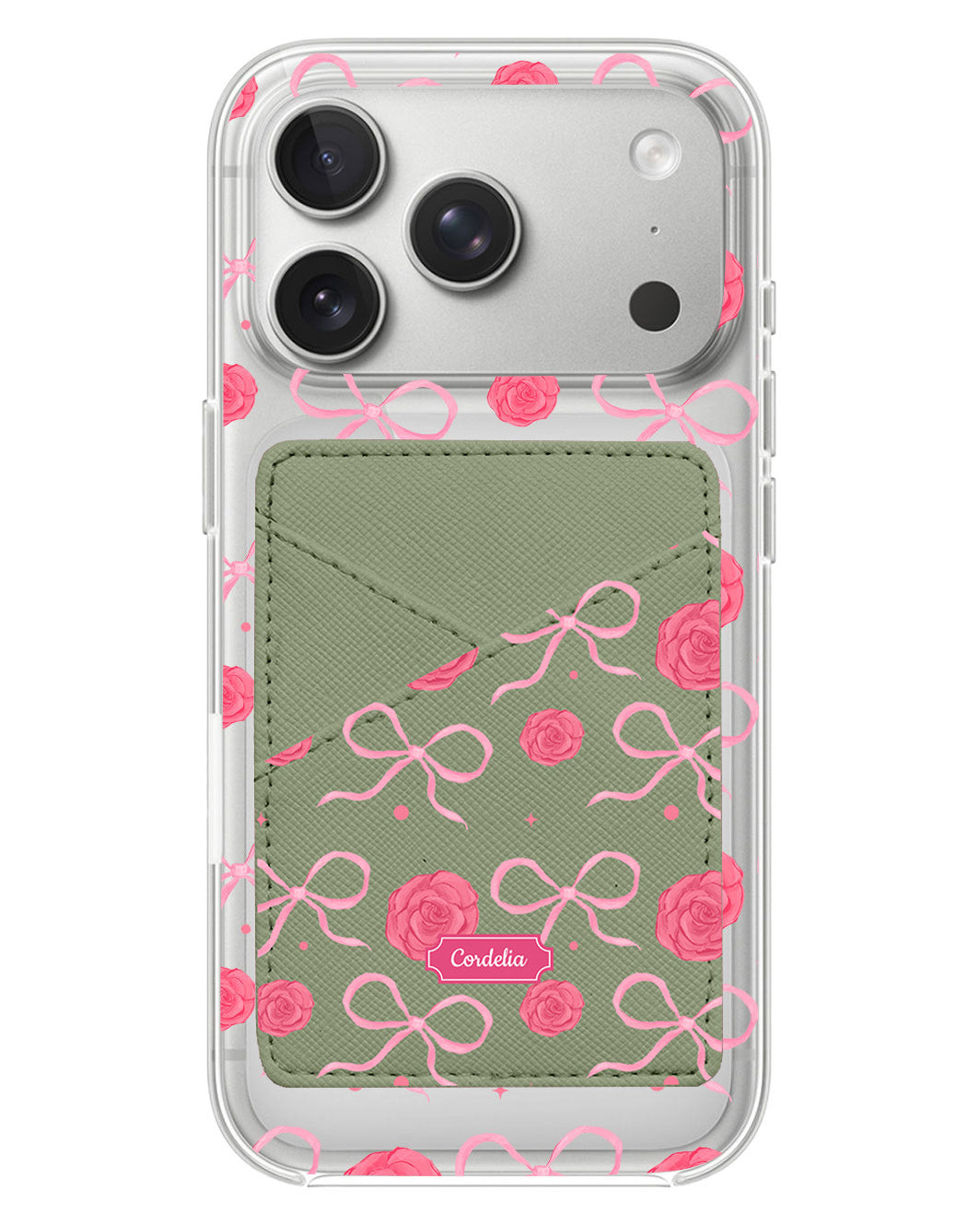 iPhone Phone Wallet Case - Coquette Rose