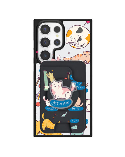 Android Magpop Wallet - Playful Cat 2.0