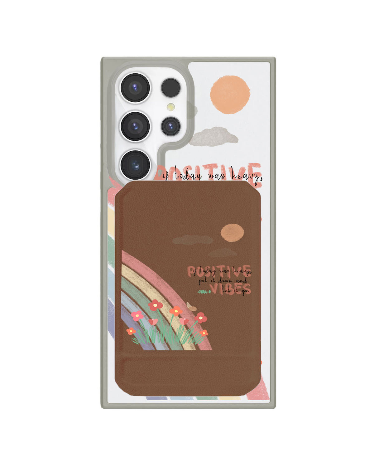 Android Magnetic Multifold Wallet - Positive Vibes