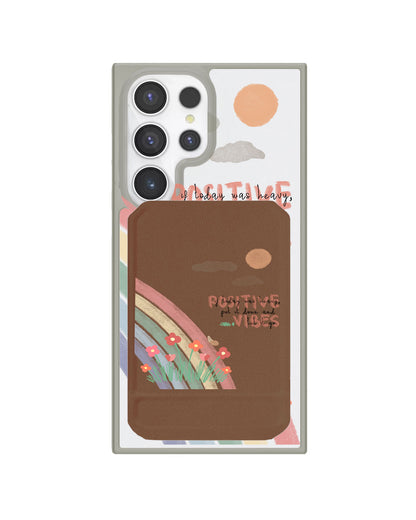 Android Magnetic Multifold Wallet - Positive Vibes
