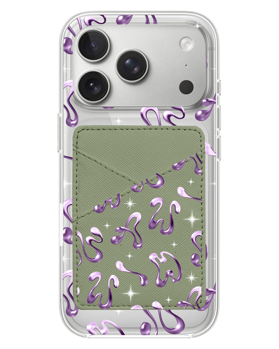 iPhone Phone Wallet Case - Chrome Monogram 4.0