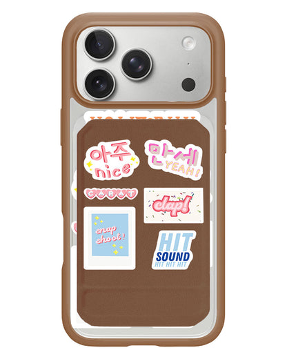 iPhone Magnetic Multifold Wallet - Seventeen Sticker Pack