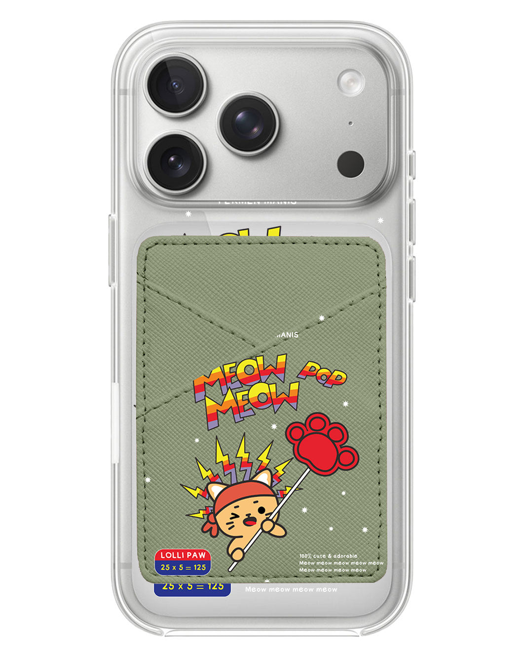 iPhone Phone Wallet Case - Meow Pop 1.0