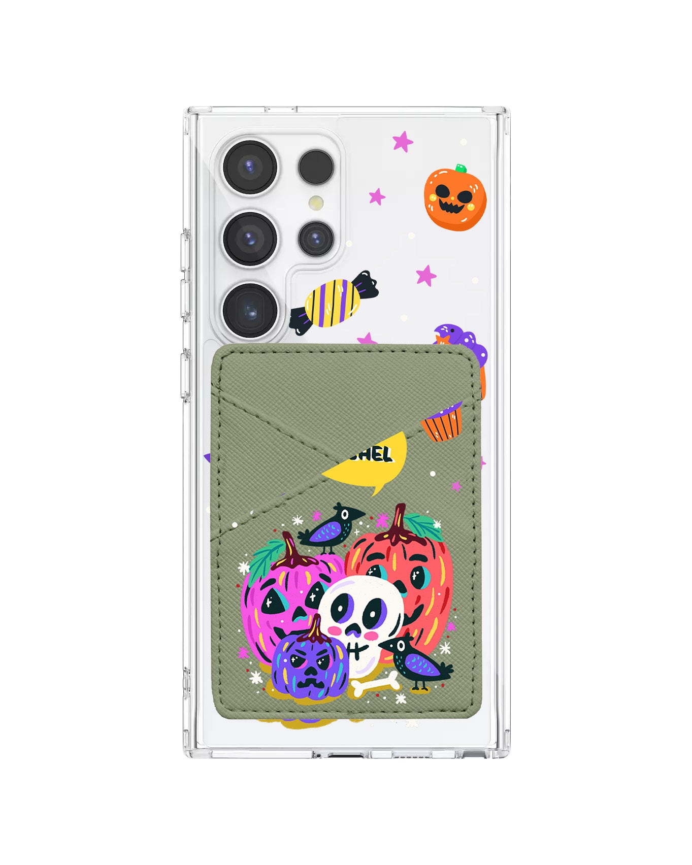 Android Phone Wallet Case - Pumpkins Monster