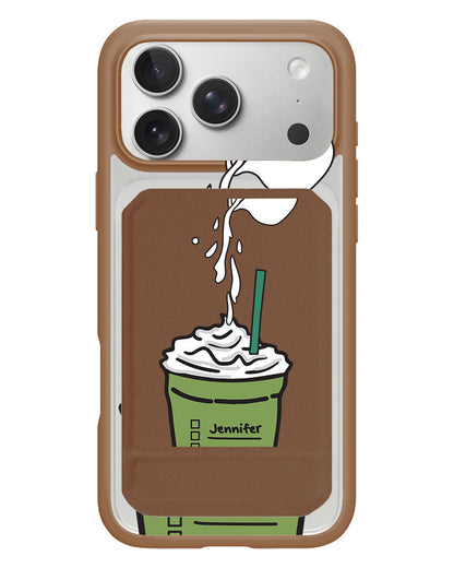 iPhone Magnetic Multifold Wallet - Frappe Matcha