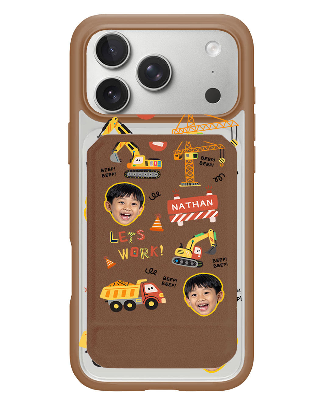 iPhone Magnetic Multifold Wallet - Face Grid Construction