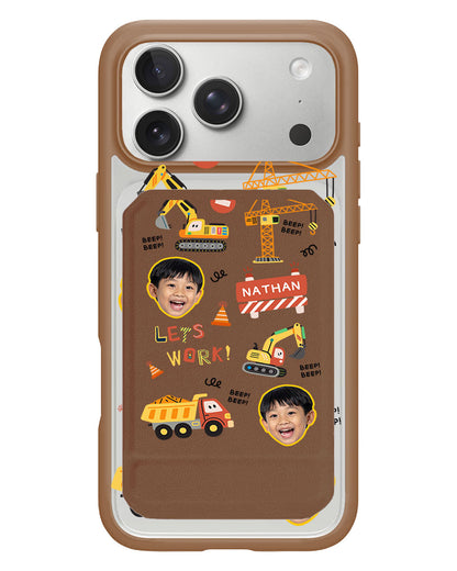 iPhone Magnetic Multifold Wallet - Face Grid Construction