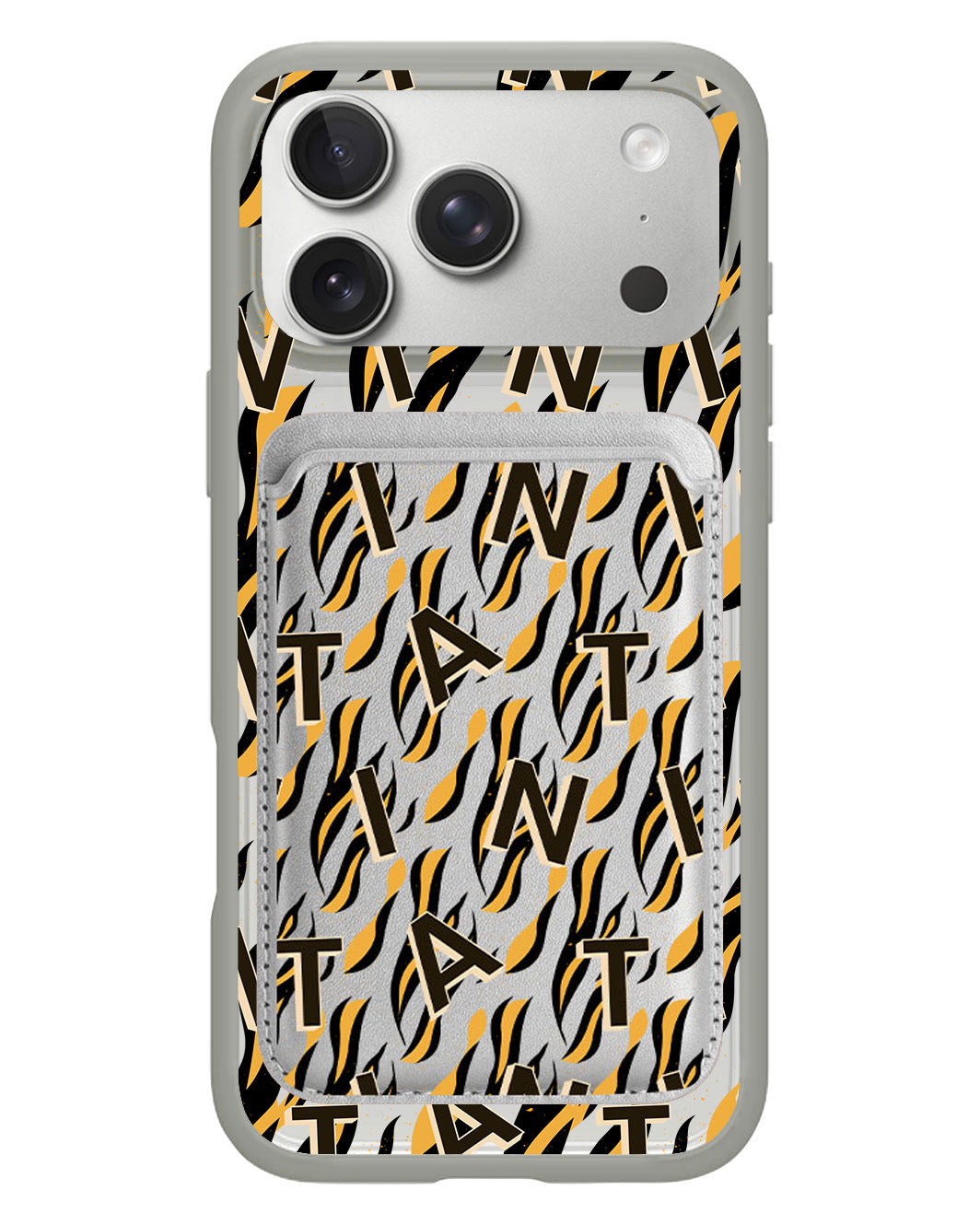 iPhone Magnetic Wallet Case - Tiger Monogram 1.0