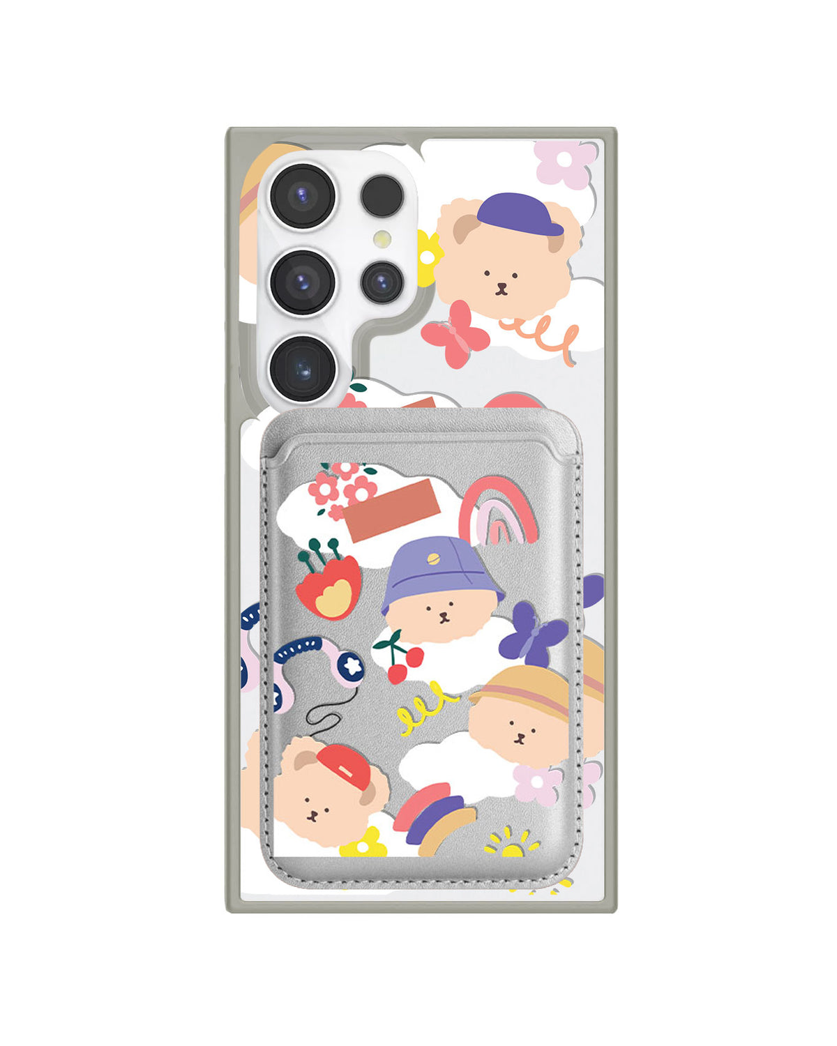 Android Magnetic Wallet Case - Bear In Style