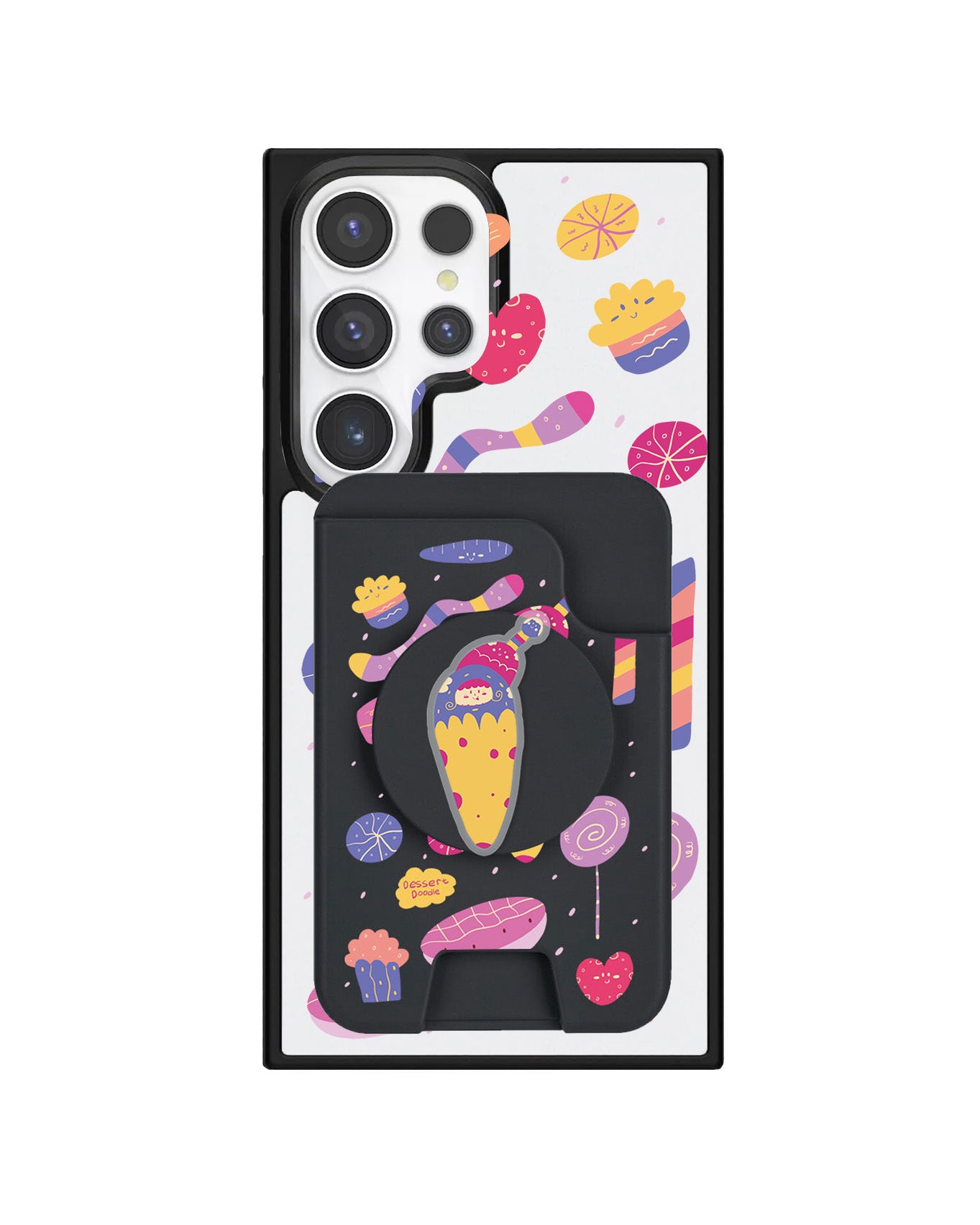 Android Magpop Wallet - Dessert Doodle