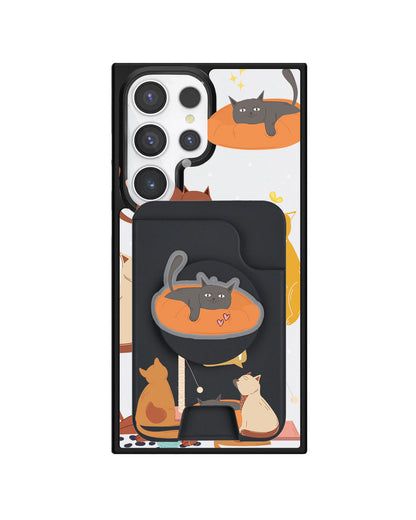 Android Magpop Wallet - Playful Cat
