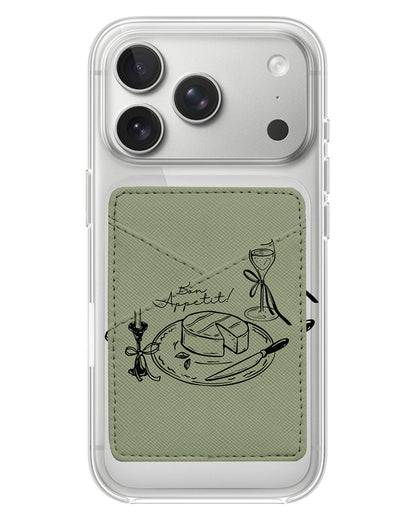 iPhone Phone Wallet Case - Bon Appetit