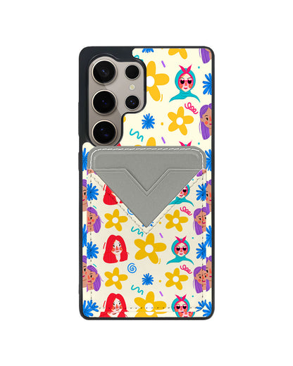 Android Avant Wallet Case - Daisy Faces