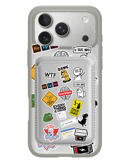 iPhone Magnetic Wallet Case - Brand Parody 2.0