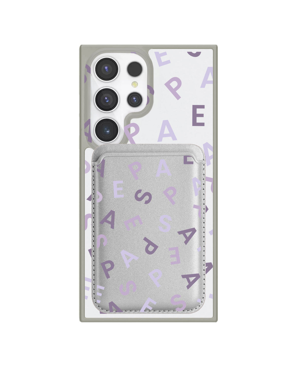 Android Magnetic Wallet Case - Aespa Monogram