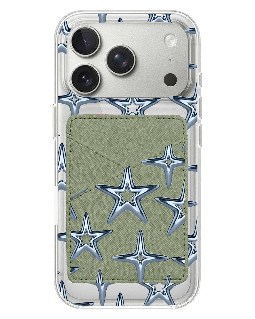 iPhone Phone Wallet Case - Chrome Star