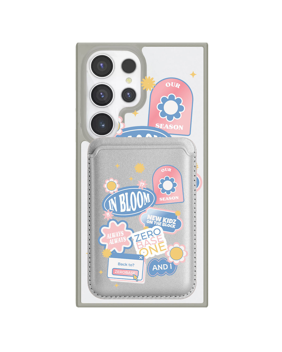 Android Magnetic Wallet Case - Zerobaseone Song Sticker Pack