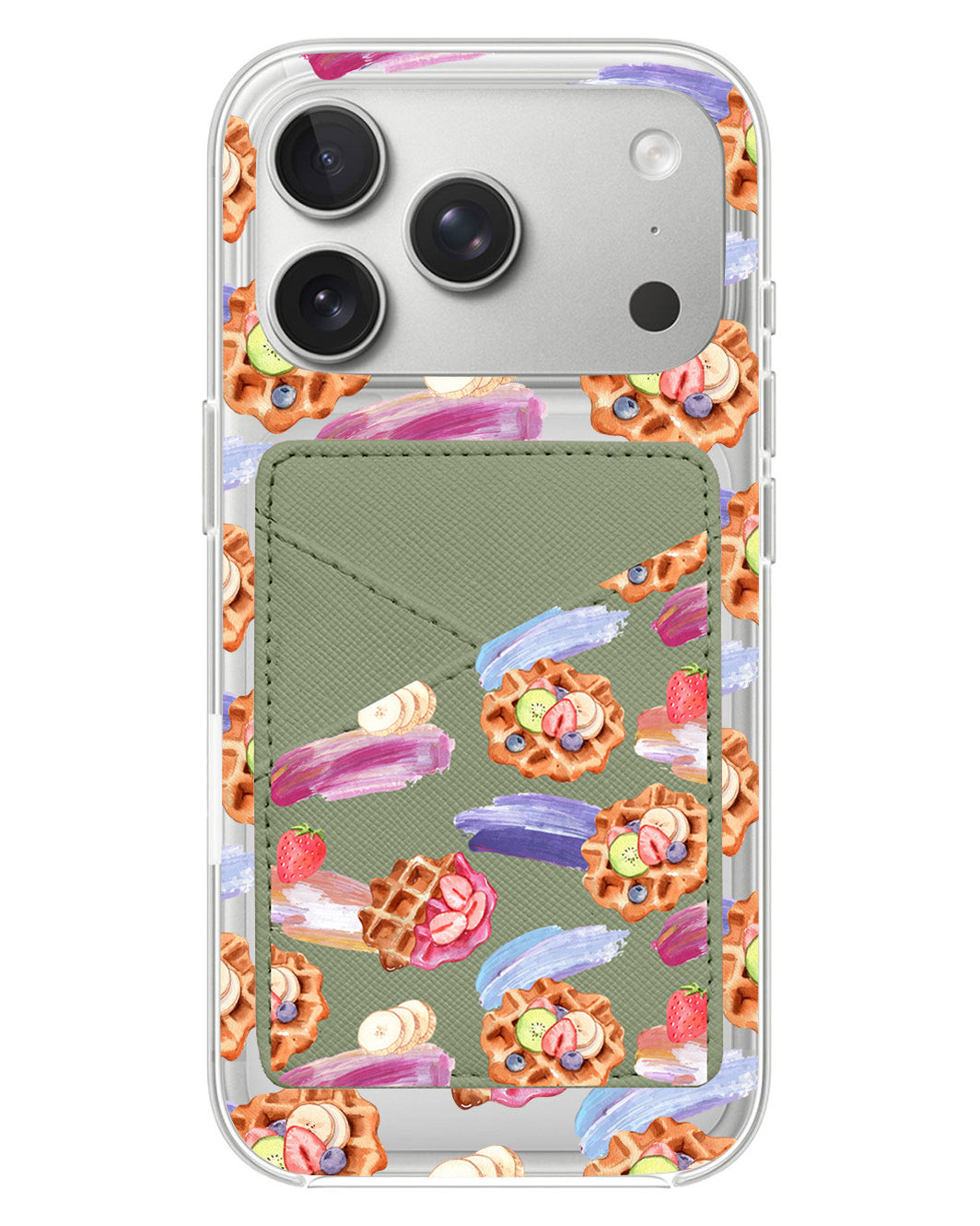 iPhone Phone Wallet Case - Waffles