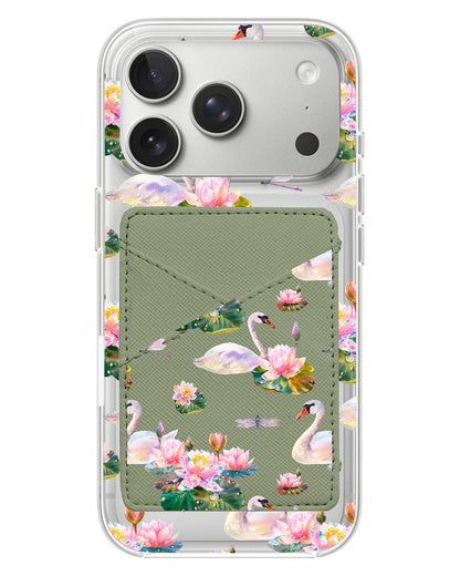 iPhone Phone Wallet Case - Swan