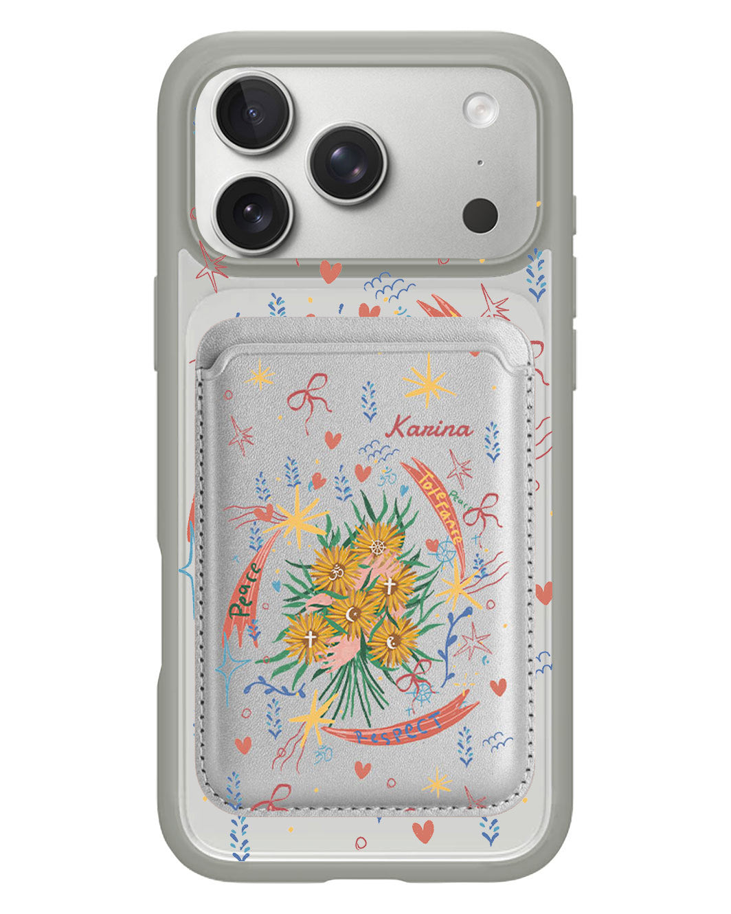 iPhone Magnetic Wallet Case - Peace
