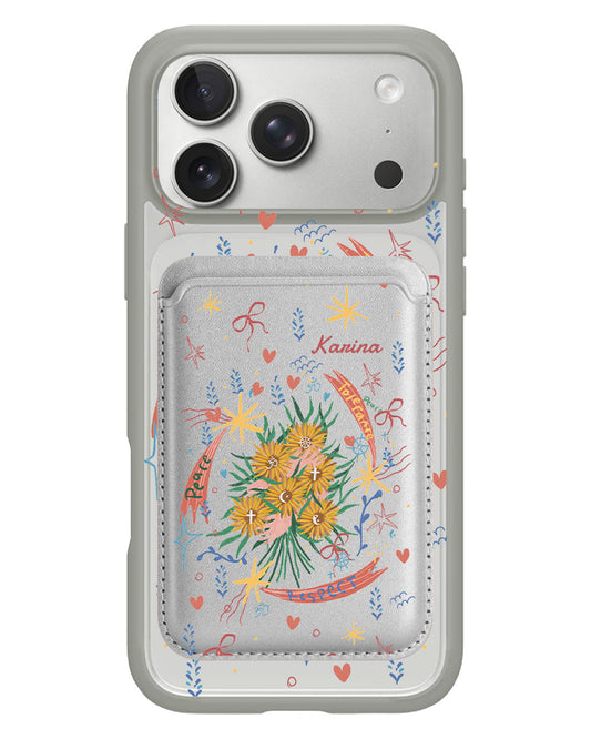 iPhone Magnetic Wallet Case - Peace