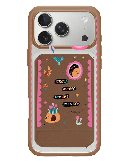 iPhone Magnetic Multifold Wallet - Grow Where You Are Planted