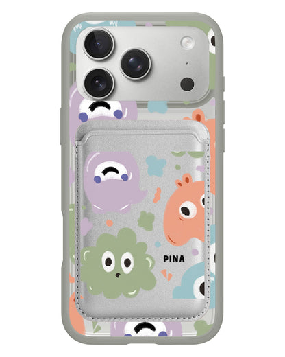 iPhone Magnetic Wallet Case - Cute Monster 2.0