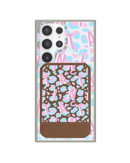 Android Magnetic Multifold Wallet - Leopard Monogram 6.0