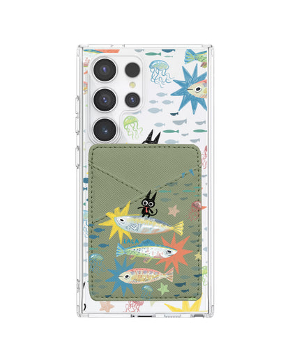 Android Phone Wallet Case - The Fish Surfer