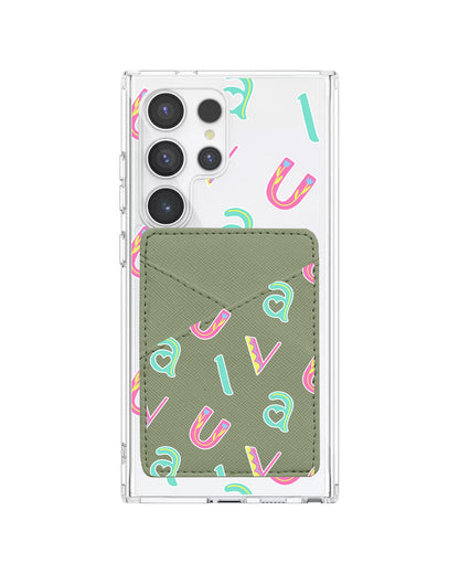 Android Phone Wallet Case - Playful Monogram 6.0