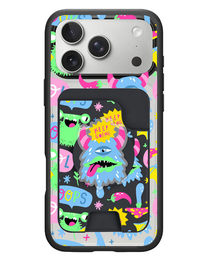 iPhone Magpop Wallet - Monster Say Keep Going