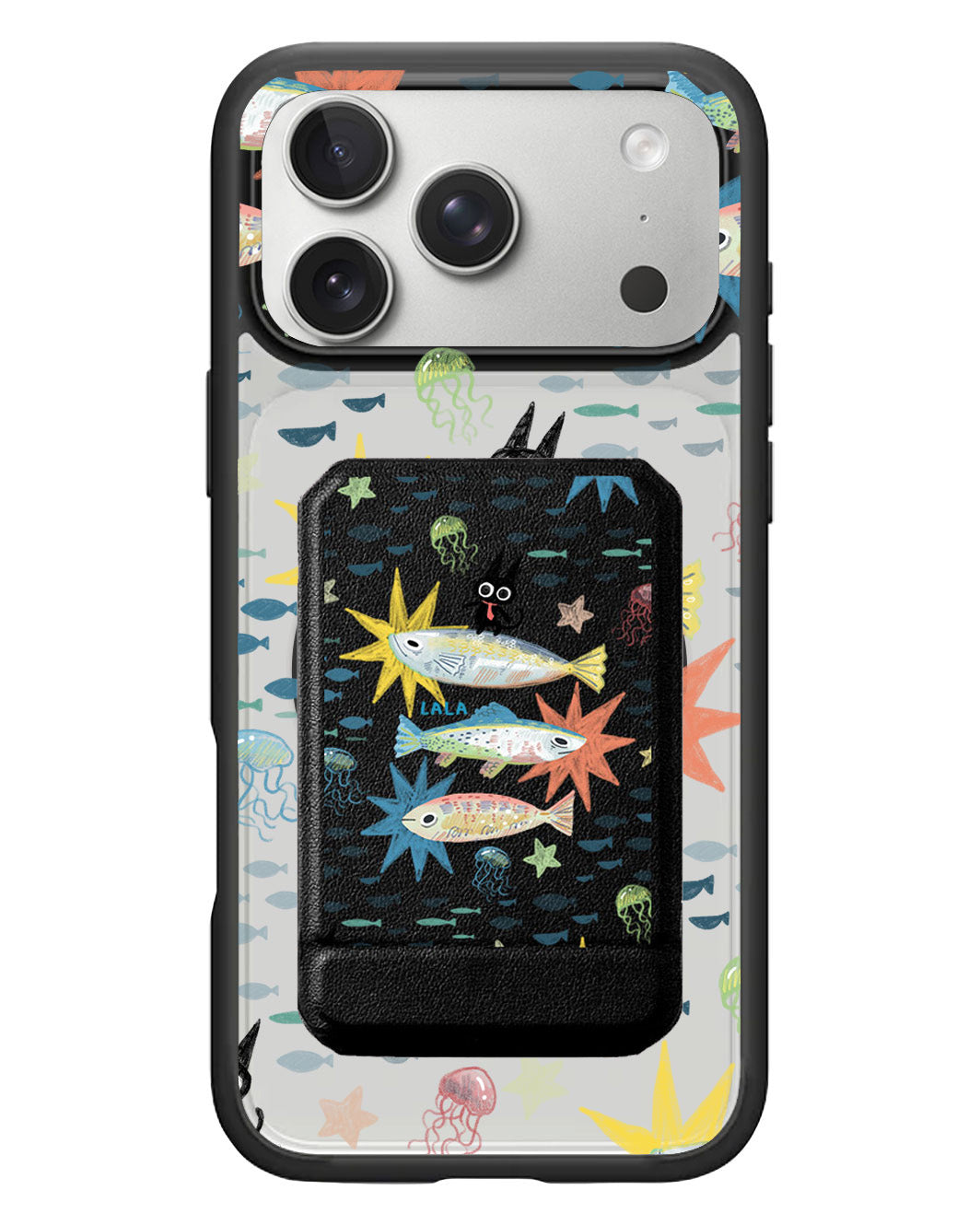 iPhone Magnetic Multifold Wallet - The Fish Surfer