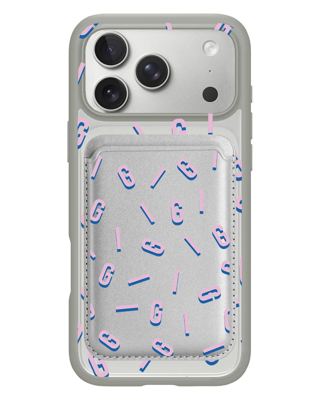 iPhone Magnetic Wallet Case - Monogram 1.0 Cotton Candy