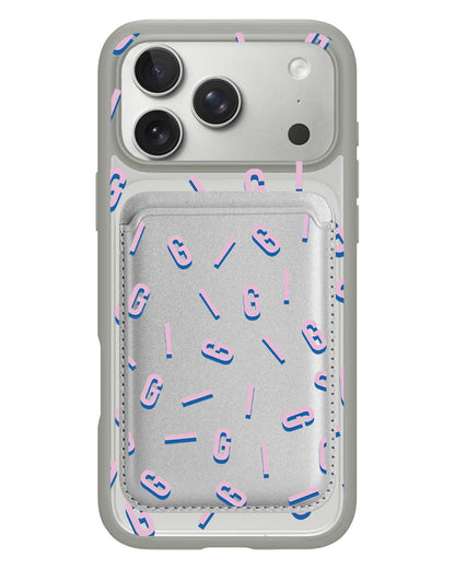 iPhone Magnetic Wallet Case - Monogram 1.0 Cotton Candy
